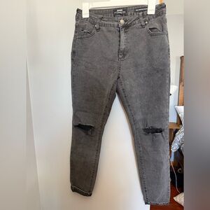 Cotton On Charcoal Mid Cropped Skinny Jeans
